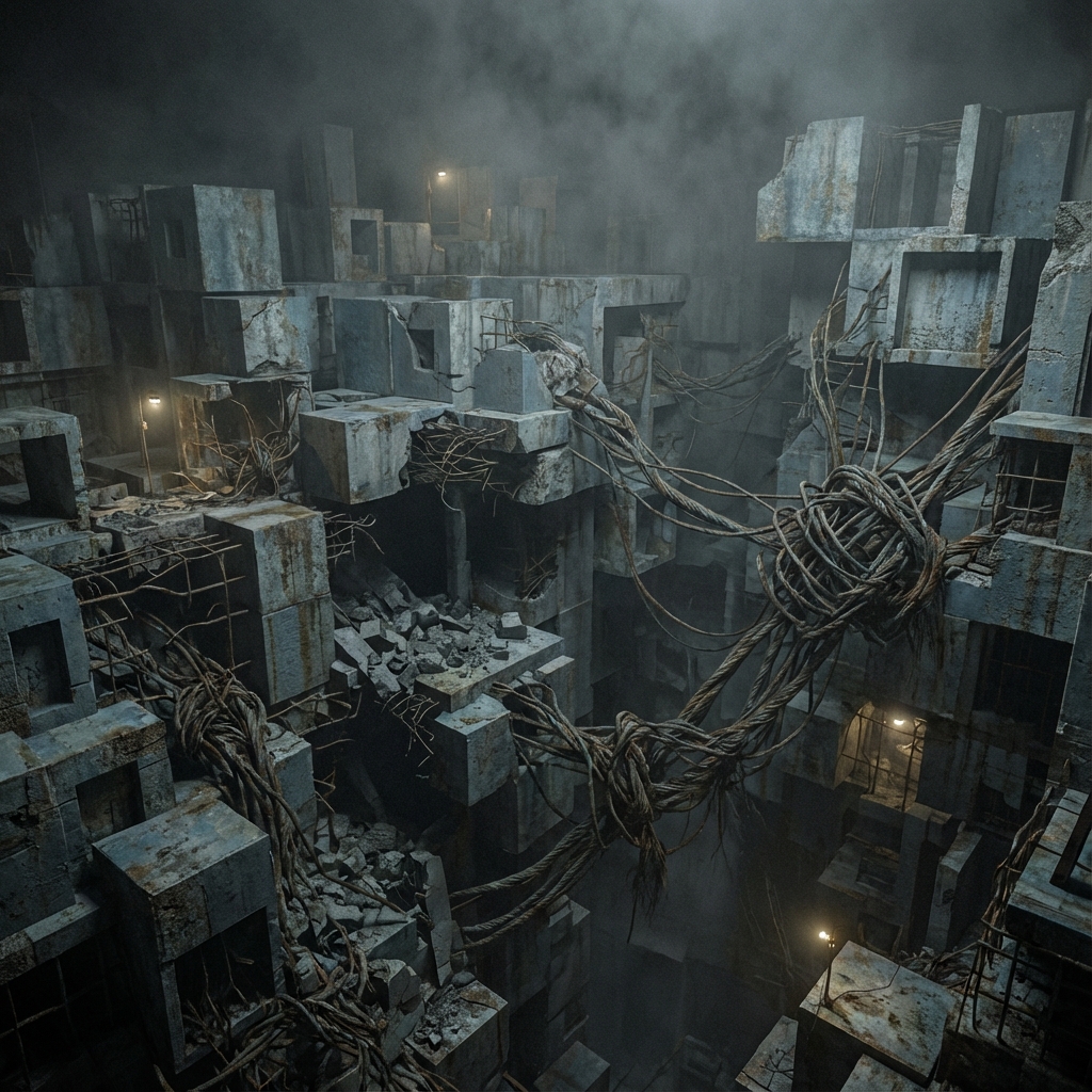 Abstract Visualization of Institutional Decay as Entropy